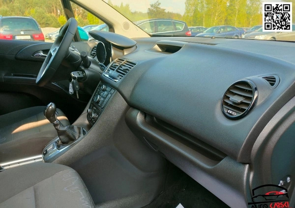 Opel Meriva cena 21500 przebieg: 202452, rok produkcji 2010 z Jeziorany małe 742